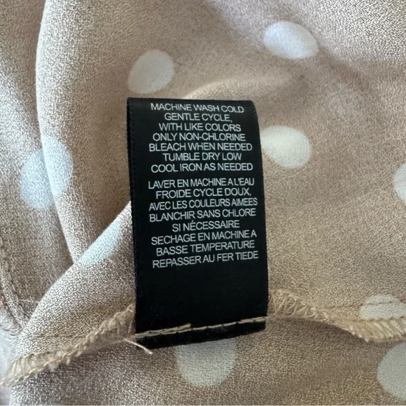 AFRM x Nordstrom Jamie Sand Polka Dot Open Back Short Sleeve Dress (M) - Picture 7 of 8